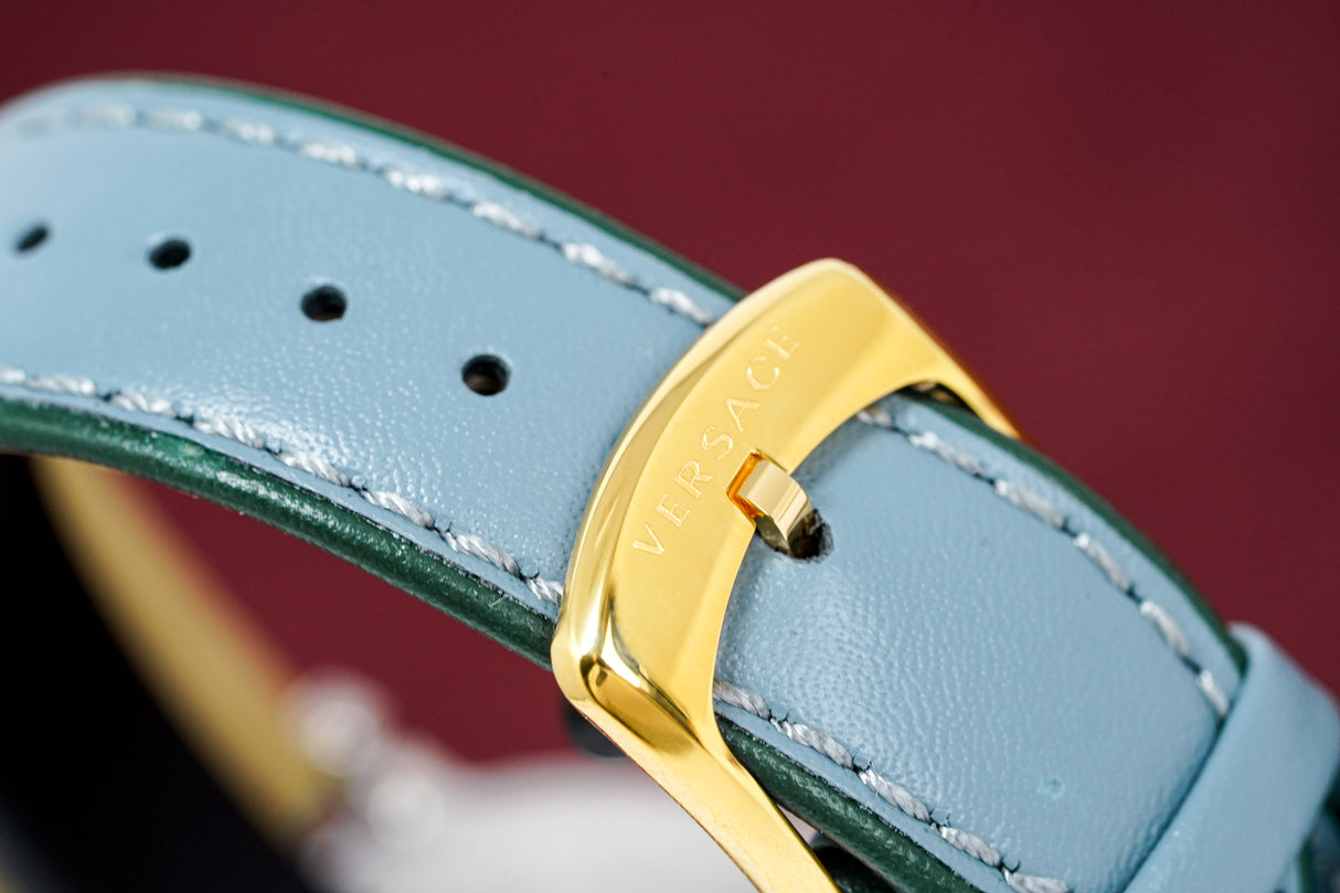 Versace Ladies Watch V-Circle 'COURAGE' Blue VBP010017