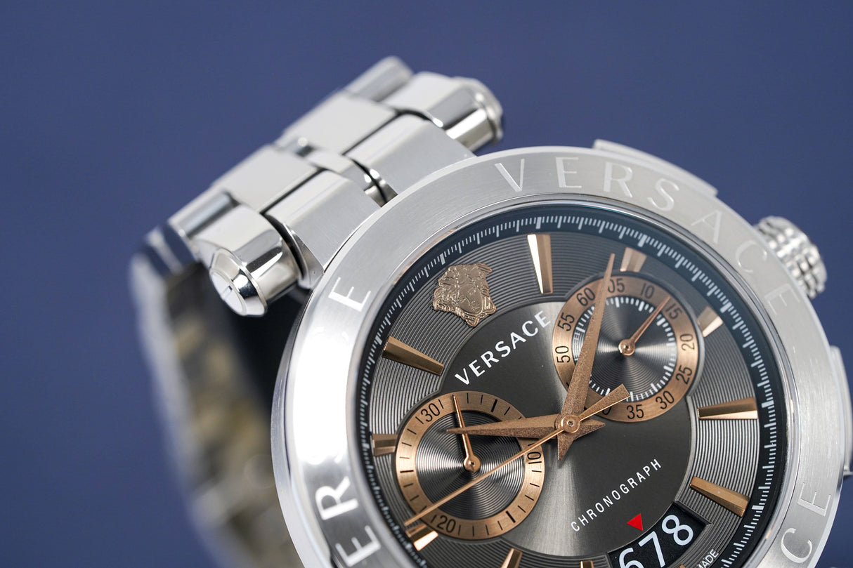 Versace Men's Watch Chronograph Aion Silver VE1D01920