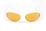 Versace Women's Sunglasses Cat Eye White/Yellow VE4386401/7