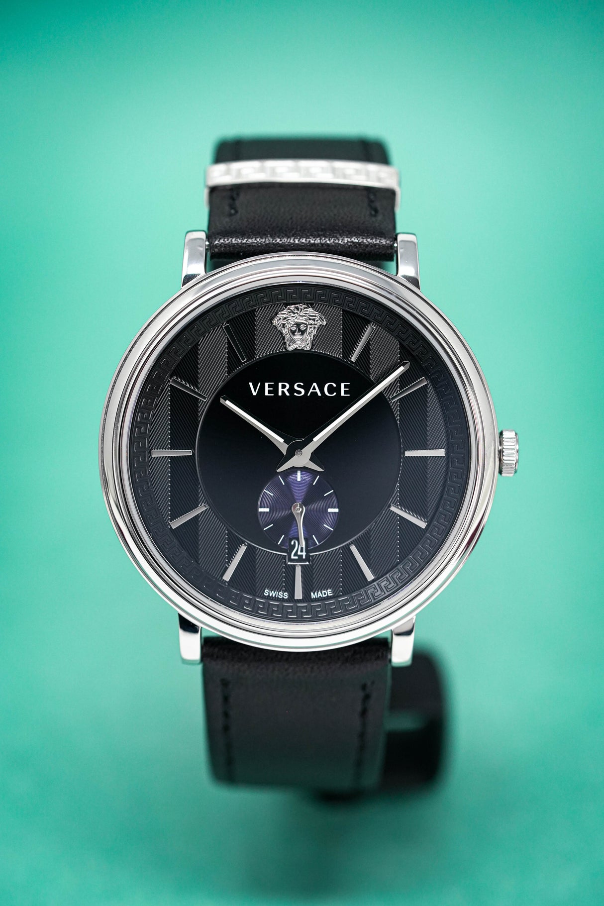 Versace Watch V-Circle Manifesto 42mm Black VEBQ00918