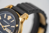 Versace Automatic Watch Theros Day Date Black and Gold VEDX00419