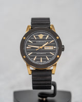 Versace Automatic Watch Theros Day Date Black and Gold VEDX00419
