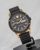 Versace Automatic Watch Theros Day Date Black and Gold VEDX00419