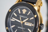 Versace Automatic Watch Theros Day Date Black and Gold VEDX00419