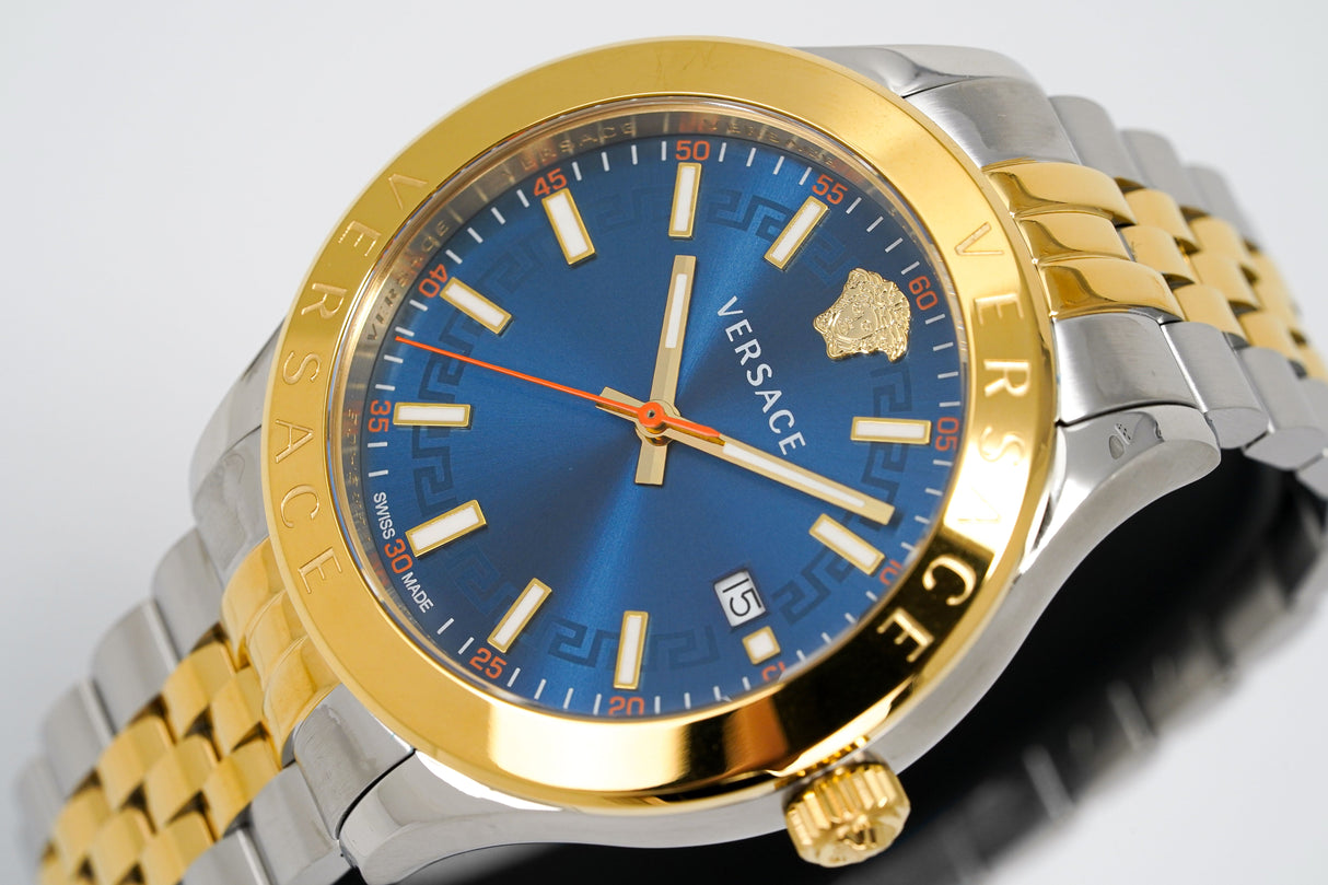 Versace Men's Watch Hellenyium Two Tone Blue VEVK00520