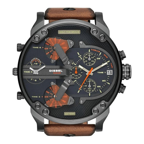 Diesel Men's Chronograph Watch Mr Daddy 2.0 Gun Metal DZ7332 - Watches & Crystals