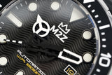 M2Z Men's Watch Diver 200 Black 200-002 - Watches & Crystals