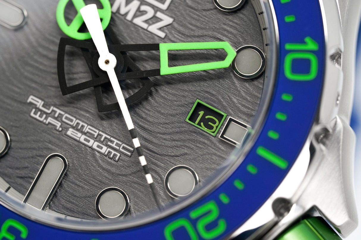 M2Z Men's Watch Diver 200 Blue 200-003 - Watches & Crystals