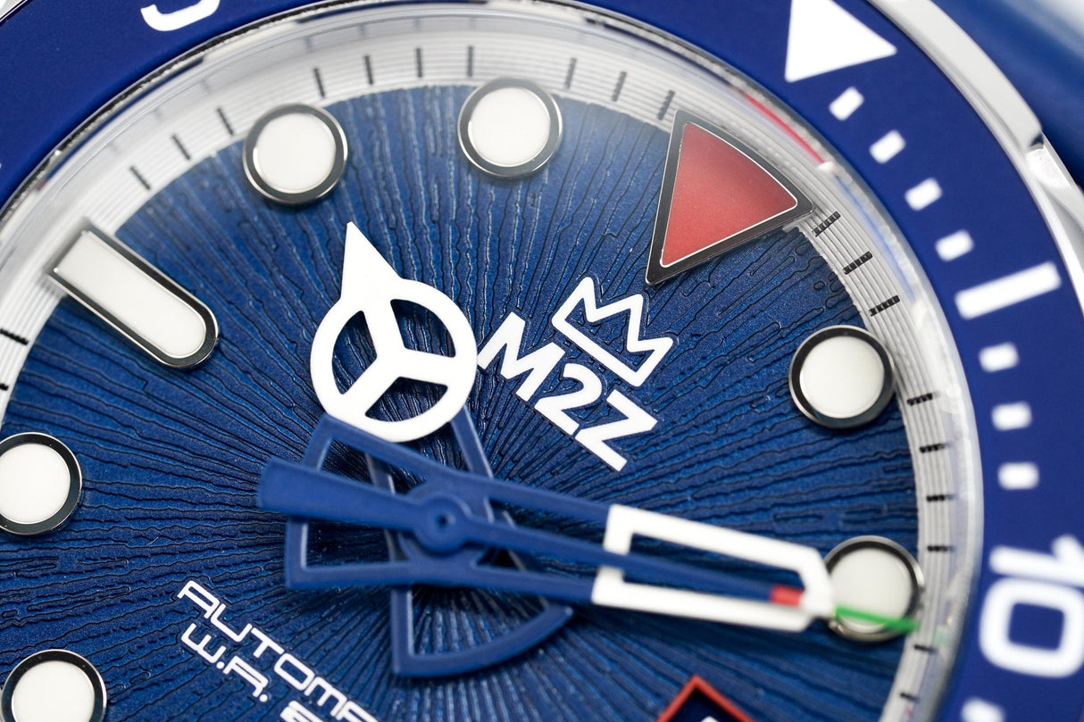 M2Z Men's Watch Diver 200 Blue 200-007 - Watches & Crystals