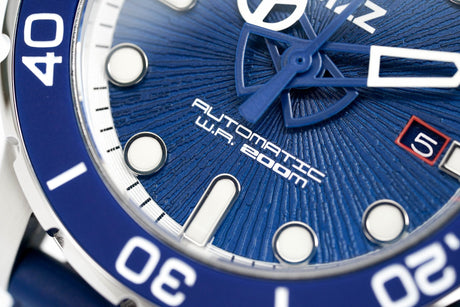 M2Z Men's Watch Diver 200 Blue 200-007 - Watches & Crystals