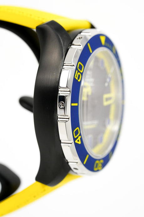 M2Z Men's Watch Diver 200 Yellow IP Black 200-006 - Watches & Crystals