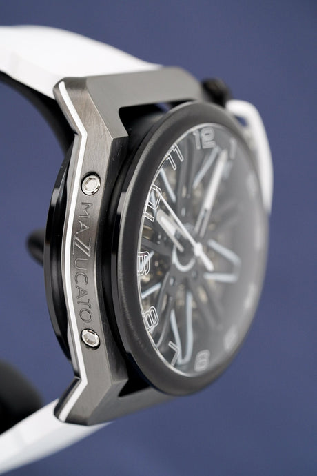 Mazzucato RIM GT Men's Chronograph Watch White GT3-WH - Watches & Crystals