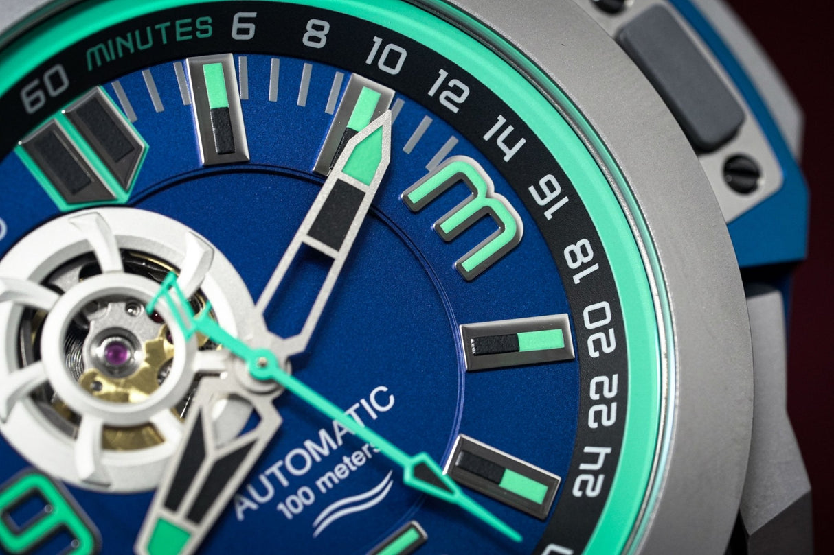Mazzucato RIM Scuba Blue Green - Watches & Crystals