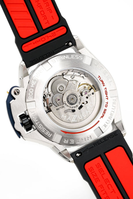 Mazzucato RIM SUB Men's Automatic Watch Black SK1-BL - Watches & Crystals