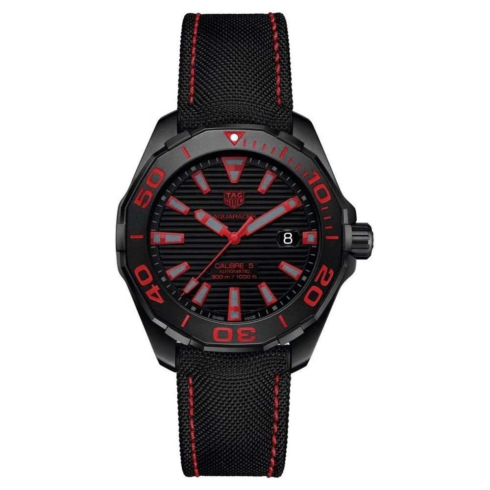 Tag heuer black and red watch hotsell