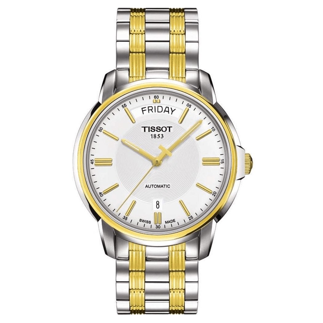 Tissot Automatics Men's Watch III Day Date Two Tone 39mm - Watches & Crystals