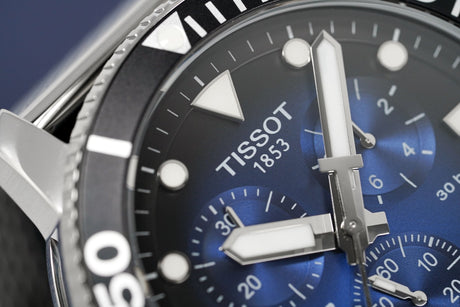 Tissot Chronograph Men's Watch SEASTAR 1000 Blue T1204171104102 - Watches & Crystals