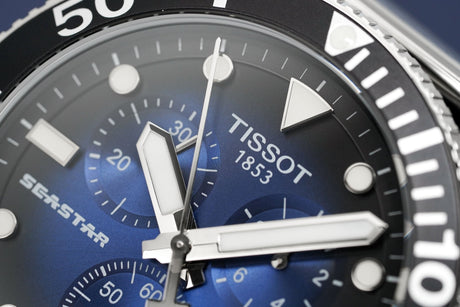 Tissot Chronograph Men's Watch SEASTAR 1000 Blue T1204171104102 - Watches & Crystals