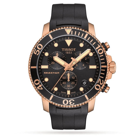 Tissot Chronograph Watch SEASTAR 1000 Rose Gold T1204173705100 - Watches & Crystals