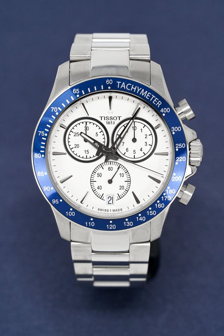 Tissot Chronograph Watch V8 Blue T1064171103100 - Watches & Crystals
