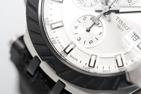 Tissot Men's Automatic Watch T-Race Chronograph Silver T1154272703100 - Watches & Crystals