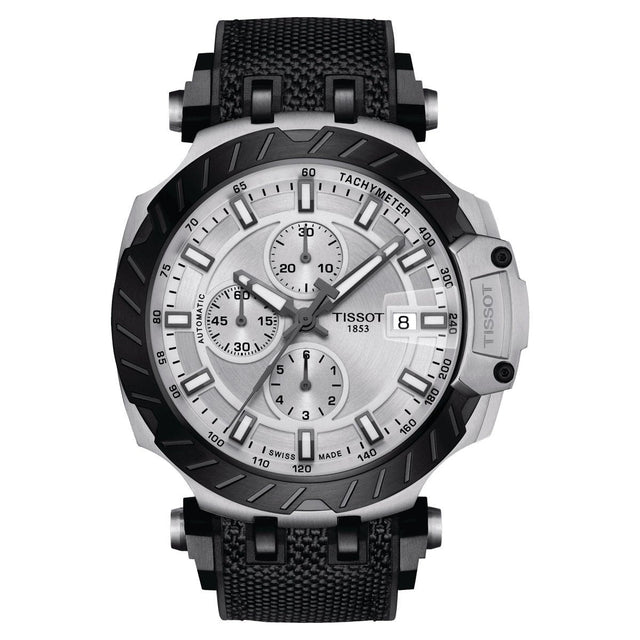 Tissot Men's Automatic Watch T-Race Chronograph Silver T1154272703100 - Watches & Crystals