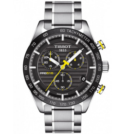 Tissot Men's Chronograph Watch PRS 516 Steel Black T1004171105100 - Watches & Crystals