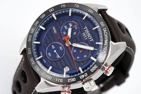 Tissot Men's Watch PRS 516 Chronograph Steel Blue T1004171604100 - Watches & Crystals
