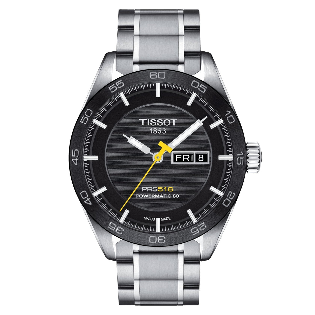 Tissot PRS 516 Powermatic 80 Day Date Steel - Watches & Crystals