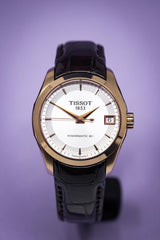 Tissot T-Classic Couturier Powermatic 80 Date Leather Rose Gold - Watches & Crystals