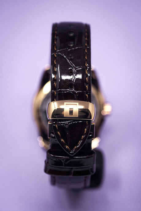 Tissot T-Classic Couturier Powermatic 80 Date Leather Rose Gold - Watches & Crystals