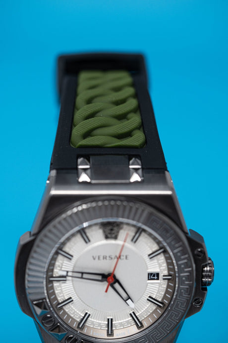 Versace Chain Reaction Date White - Watches & Crystals