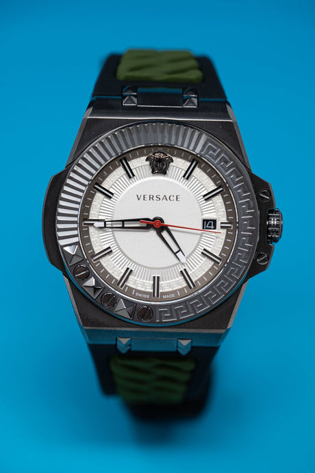 Versace Chain Reaction Date White - Watches & Crystals
