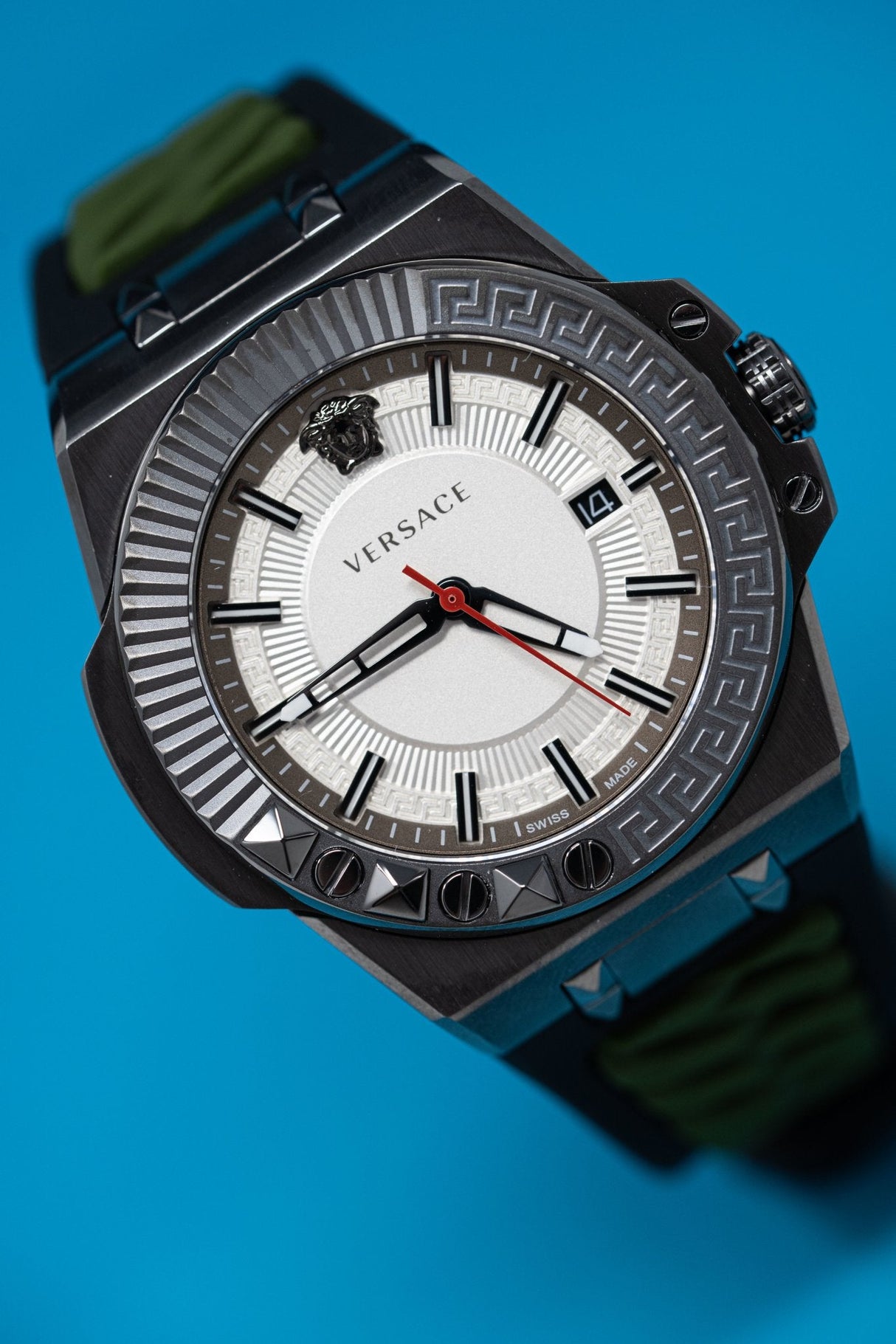 Versace Chain Reaction Date White - Watches & Crystals