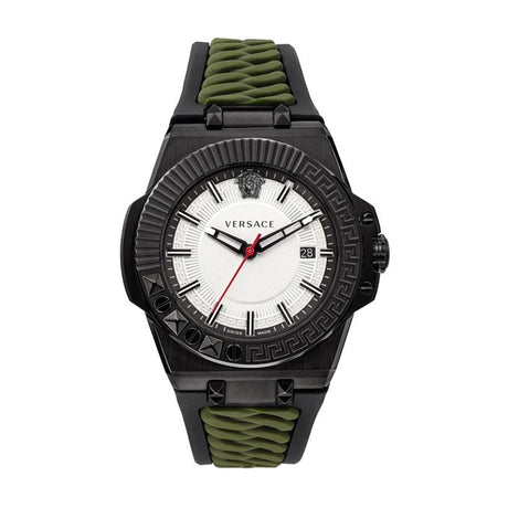 Versace Chain Reaction Date White - Watches & Crystals