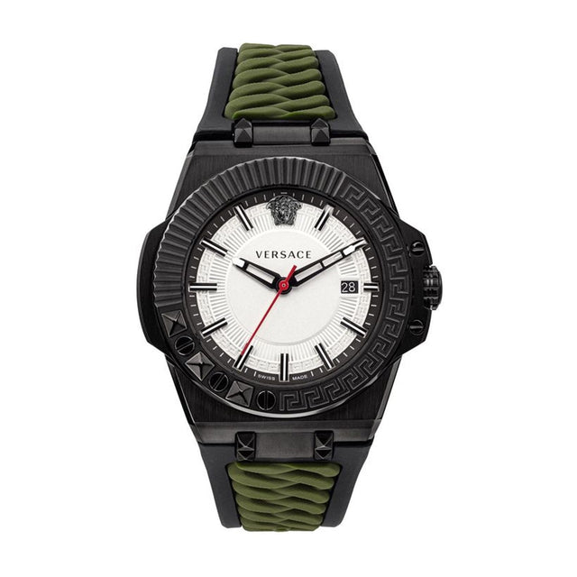 Versace Chain Reaction Date White - Watches & Crystals