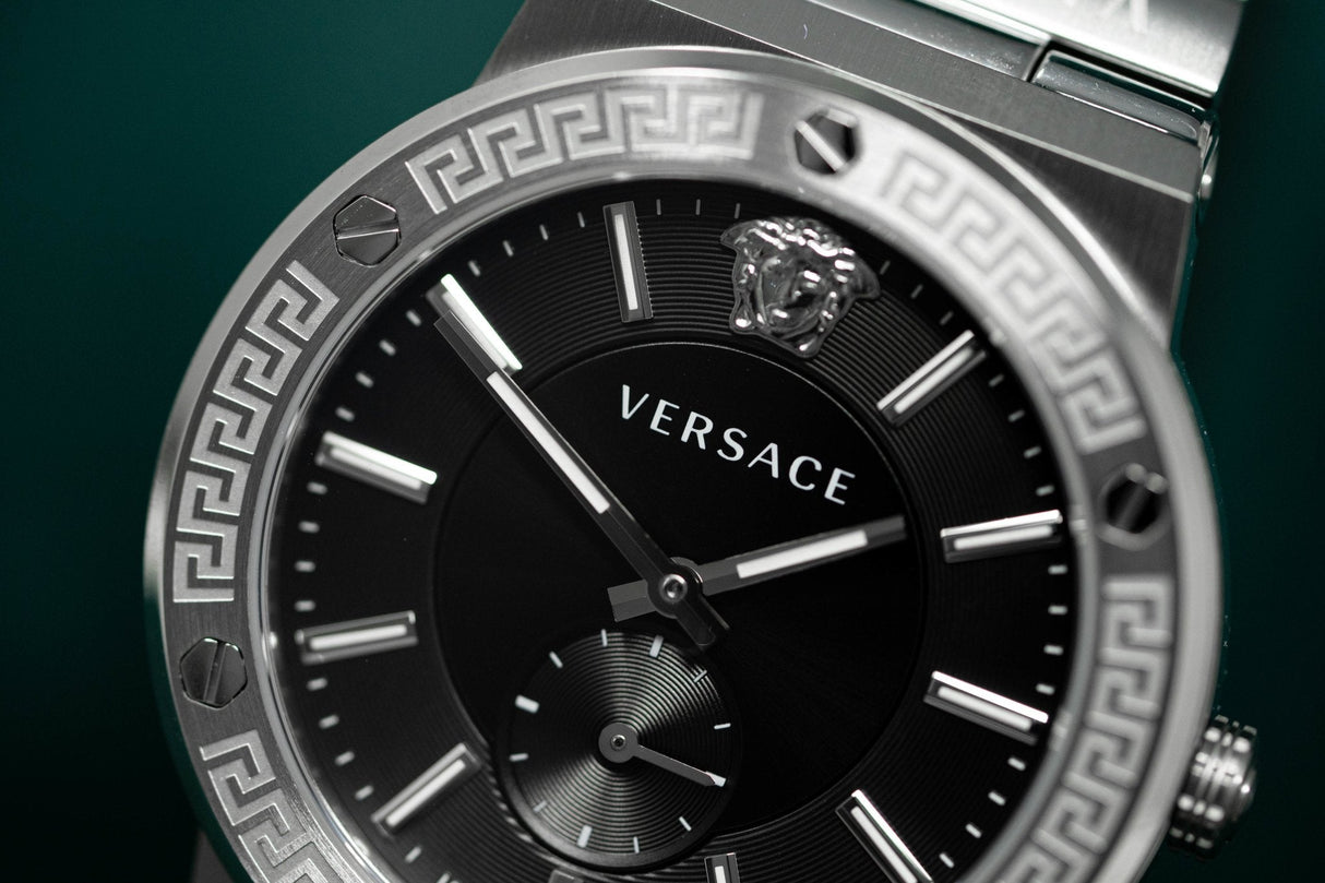 Versace Greca Logo Small Seconds - Watches & Crystals