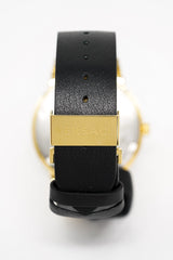 Versace Greca Logo Small Seconds Gold Black Leather VEVI00220 - Watches & Crystals