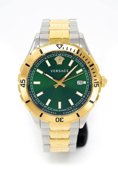 Versace Hellenyium 42mm Two Tone Green VE3A00720 - Watches & Crystals
