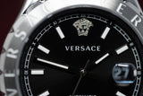 Versace Hellenyium Black Leather - Watches & Crystals