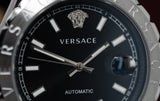 Versace Hellenyium Black Leather - Watches & Crystals