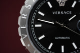 Versace Hellenyium Black Leather - Watches & Crystals