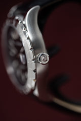 Versace Hellenyium Black Leather - Watches & Crystals