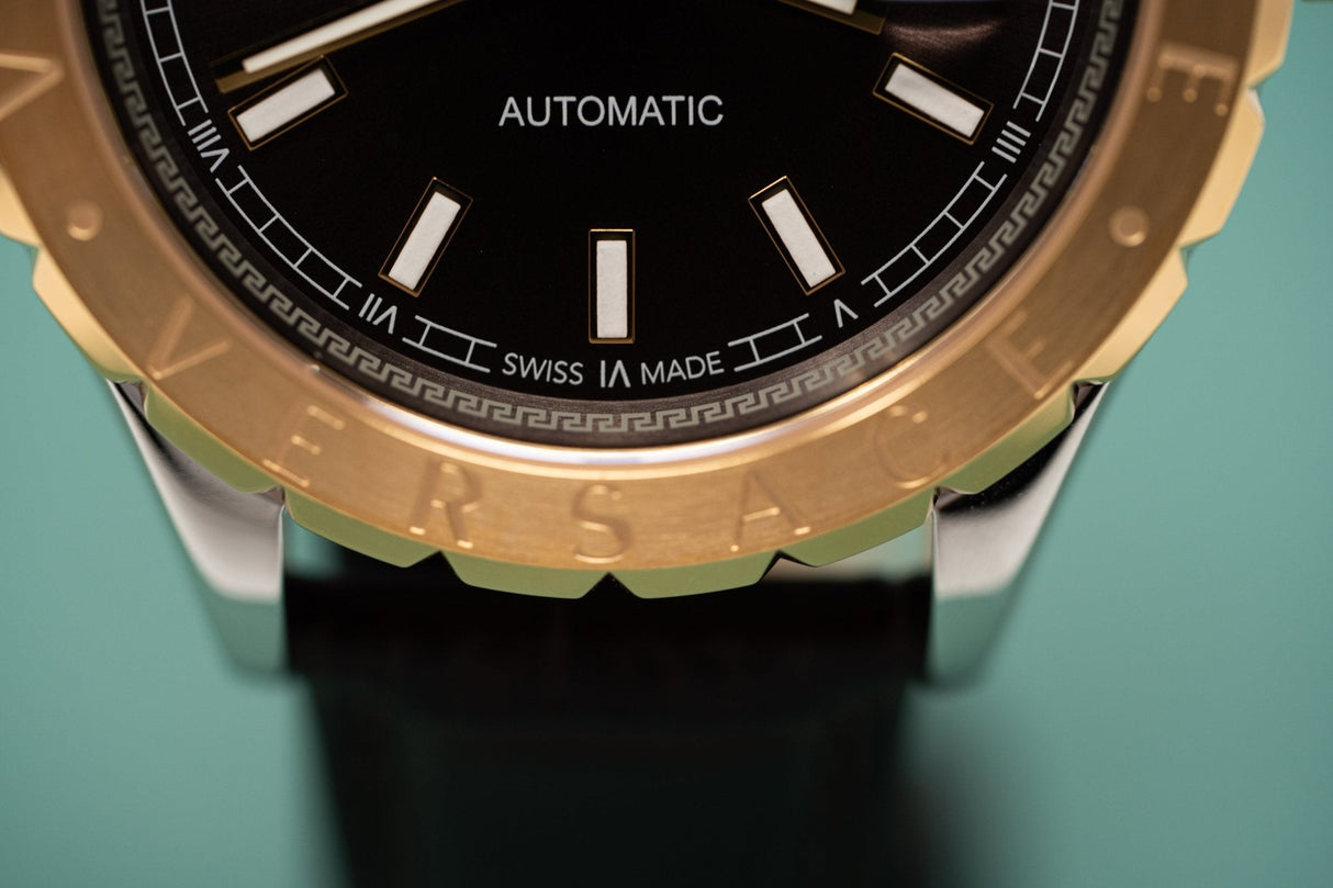 Versace Hellenyium Brown Leather - Watches & Crystals