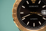 Versace Hellenyium Brown Leather - Watches & Crystals