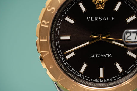 Versace Hellenyium Brown Leather - Watches & Crystals