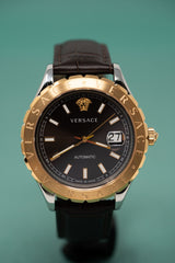 Versace Hellenyium Brown Leather - Watches & Crystals