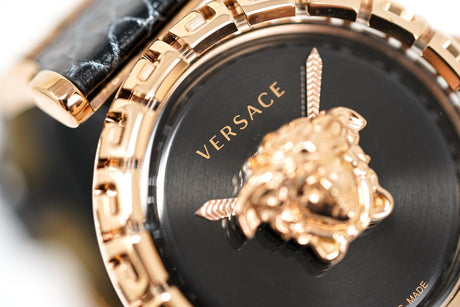 Versace Ladies Watch Palazzo Empire Greca Black Rose Gold VEDV00719 - Watches & Crystals