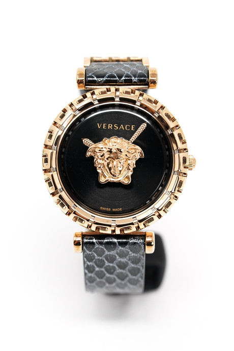 Versace Ladies Watch Palazzo Empire Greca Black Rose Gold VEDV00719 - Watches & Crystals