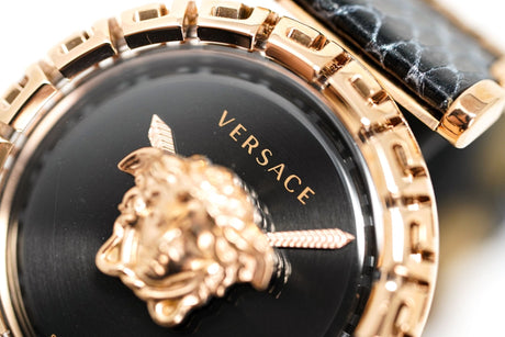 Versace Ladies Watch Palazzo Empire Greca Black Rose Gold VEDV00719 - Watches & Crystals